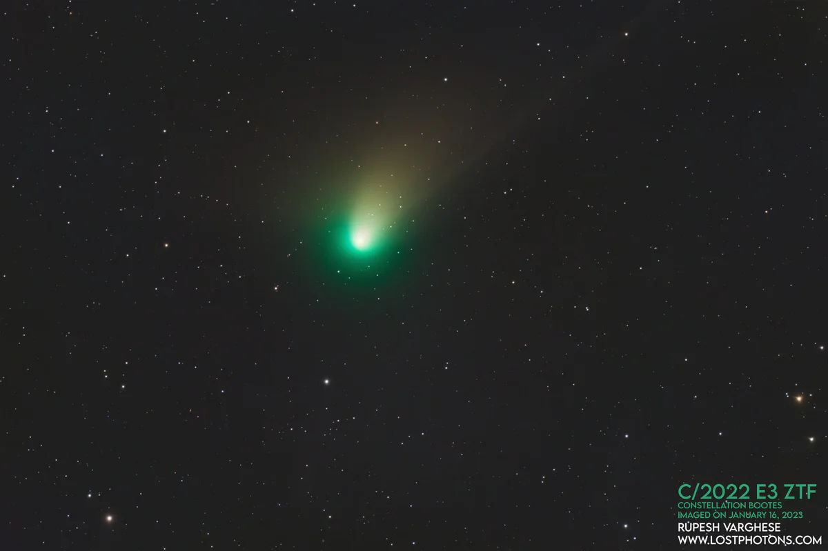 Comet C/2022 E3 - A green visitor passing through the inner solar system