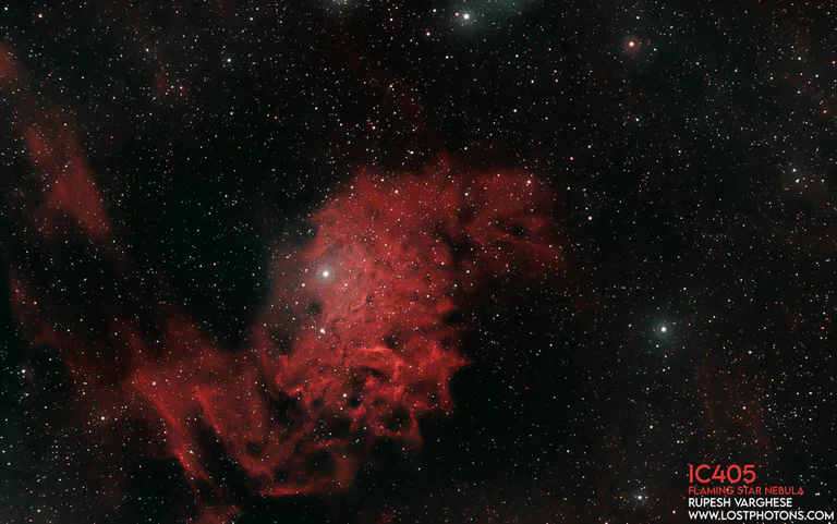 Flaming Star Nebula target preview