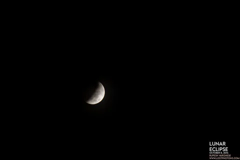 Lunar Eclipse 2014 - Sequence frame 3 from the 2014 lunar eclipse