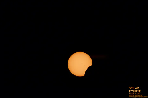 Solar Eclipse 2017 - Sequence frame 1 from the 2017 eclipse
