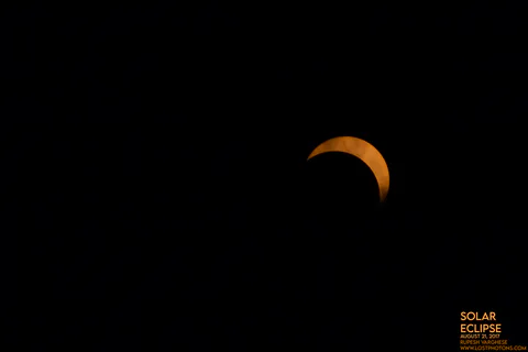 Solar Eclipse 2017 - Sequence frame 6 from the 2017 eclipse