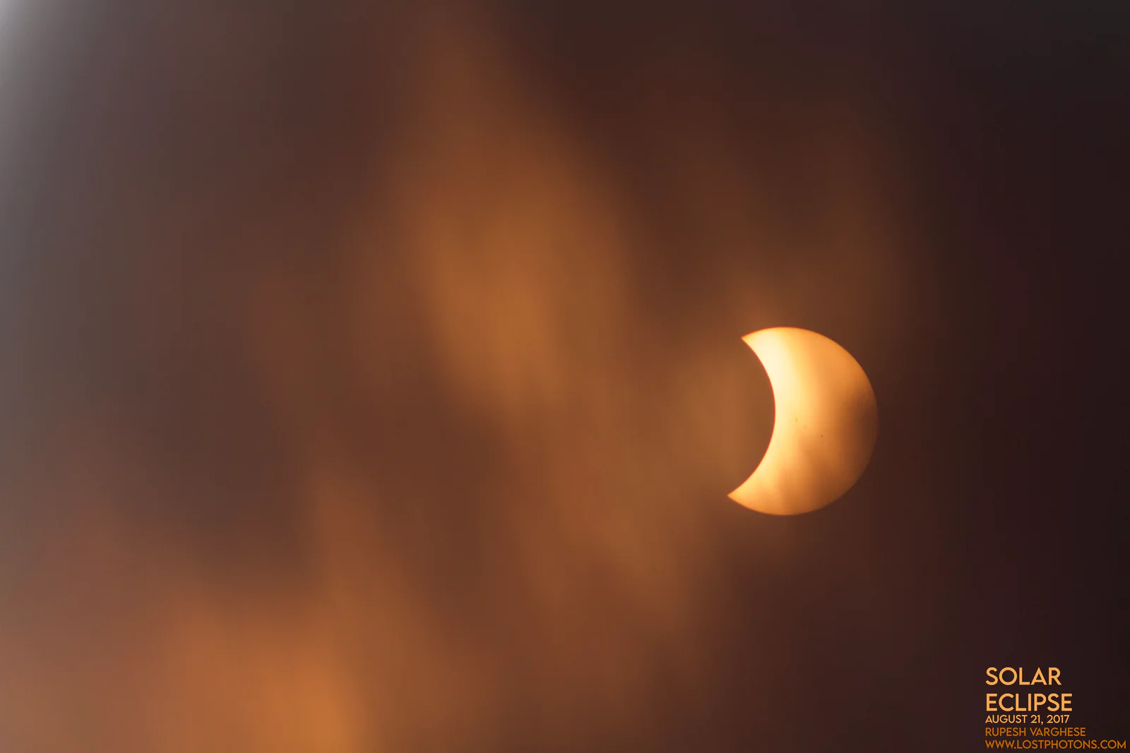 Solar Eclipse 2017 - Sequence frame 7 from the 2017 eclipse