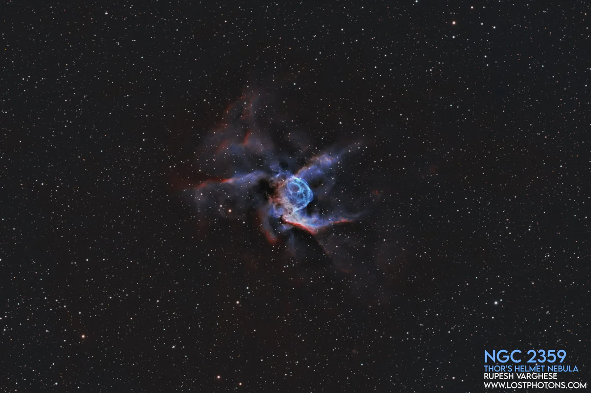 Thor's Helmet - A wind-blown bubble around a Wolf-Rayet star