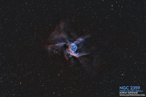 Thor's Helmet - A wind-blown bubble around a Wolf-Rayet star