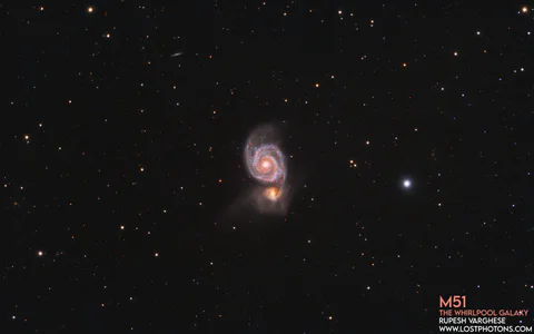 Whirlpool Galaxy - A grand-design spiral in interaction